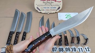 #daophucsen #daomeo MẪU DAO ĐI RỪNG THÉP TRẮNG SẠCH ĐẸP GIÁ TỐT (0384.729.800)