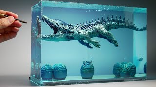 : How to make Alien Crocodile in water tank diorama