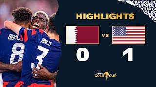 QATAR VS USA 0-1 GOLD CUP 2021 HIHGLIGHTS \& ALL GOALS . SUPER MATCH FULL HD