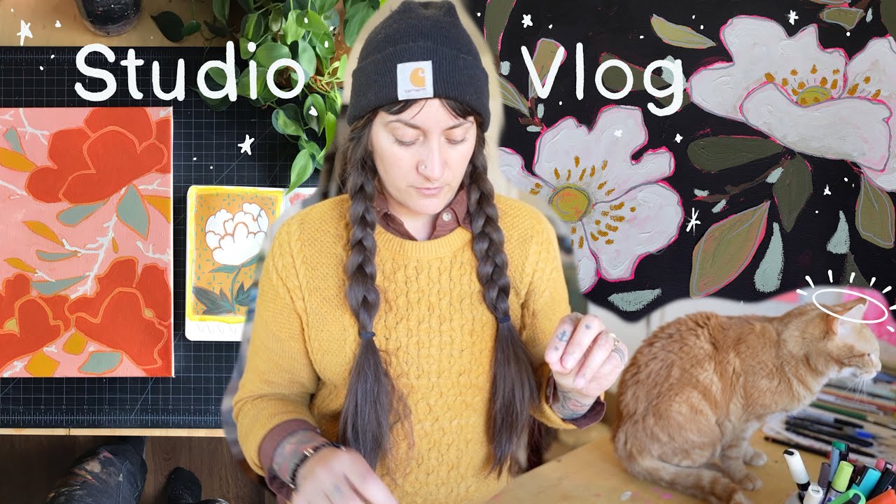 Art Making, Big Changes, Full Time Artist Studio Vlog - YouTube