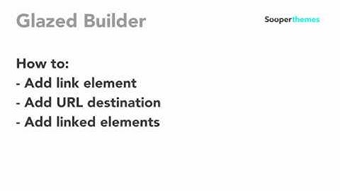 Link Element Glazed Builder Drupal Tutorial