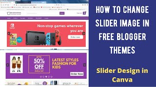 How to Change Slider Image in Free E-Commerce Blogger Themes | Souq Store Template Customization