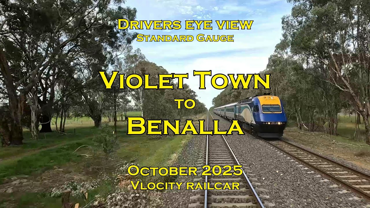 Drivers eye view, Violet Town to Benalla, Oct 2025