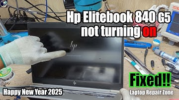 HP elitebook 840 G5 not turning on white and orange LED light blinking continuously Fixed!!