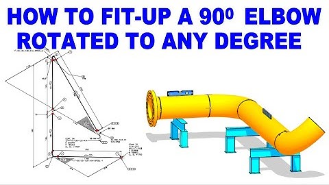 How to fit up a 90 degree elbow rotated to any degree.