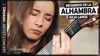 Video thumbnail of "Julia Lange plays Recuerdos de la Alhambra by Francisco Tarrega - D'Addario - Classical guitar"