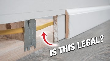 How To RUN And HIDE Electrical Cable Behind Baseboard Without Doing Drywall Repair Work! DIY
