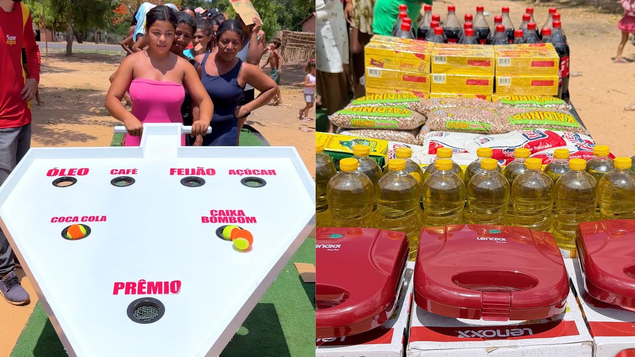 Desafio Tabuleiro: 3 bolas para ganhar sanduicheira ou cesta básica!