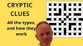 How To Do Cryptic Crosswords - YouTube