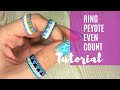 How to make peyote stitch beaded rings. Tutorial even count peyote.
