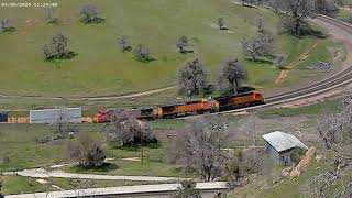 BNSF train Z-STOWSP6 at the Tehachapi Loop