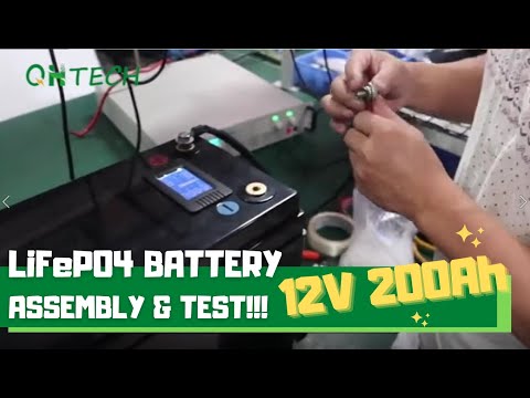 Assembly and Test!! 12V 200Ah LiFePO4 Battery  for Golf Carts