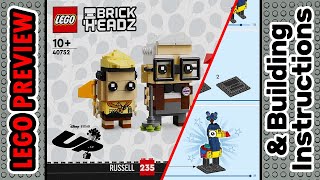 PREVIEW: 40752, LEGO BrickHeadz, Carl, Russell & Kevin & Building Instructions! LEGO 2024