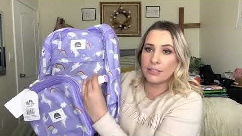 Kids Unicorn Backpack, Lunch Bag + Pencil Case Product Review | uninni