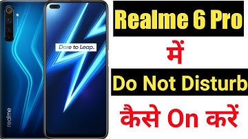 How to enable Do not disturb mode in realme 6 pro || Realme 6 pro me do not disturb kaise on kare ||