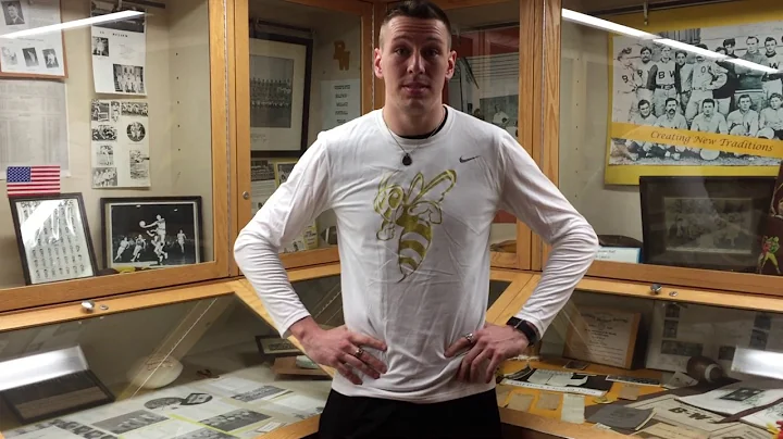 Yellow Jacket Spotlight with Pole Vaulter Johnatho...