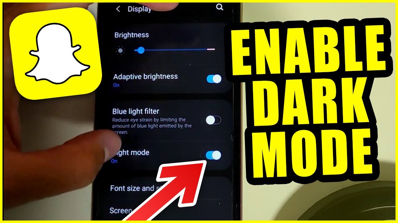 How to Enable Dark Mode on Snapchat YouTube