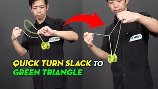 [Advanced Slack & GT!] Quick Turn Slack to Green Triangle [REWIND Yo-Yo Trick Tutorial] #yoyo