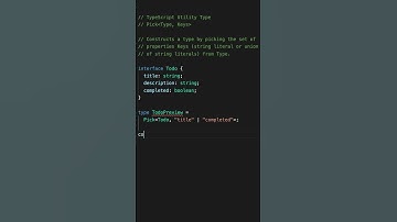 Pick - TypeScript Utility Types #shorts