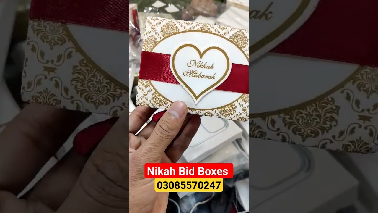 Nikah Bid Boxes New Collection Online 2024 | Elegant Nikah Boxes | Muhibullah Malik Vlogs 2024 💞