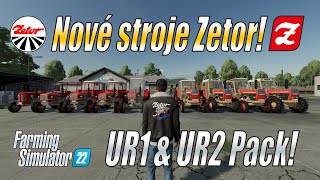 🚜 Zetor UR1 & UR2 Pack! - Představení nových strojů na ModHubu! - Farming Simulator 22 (4K)