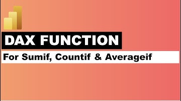 Excel’s countif sumif and averageif in Power BI
