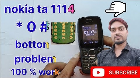 nokia ta 1114 *0# button not working Solution | nokia ta 1114 * key jumper | Nokia 0 key ways