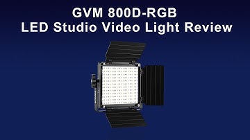 GVM 800D-RGB LED Studio Video Light Review