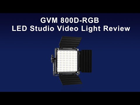 GVM 800D-RGB LED Studio Video Light Review