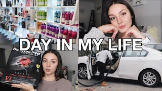 VLOG | preparing for my first day at the salon, hairstylist tools haul & more