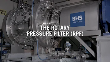 BHS-Sonthofen - The Rotary Pressure Filter with the innovative cleaning-in-place (CIP) technology