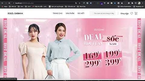 Đồ án - Website bán quần áo php thuần px