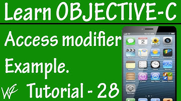 Free Objective C Programming Tutorial for Beginners 28 - Access Modifier in Objective C