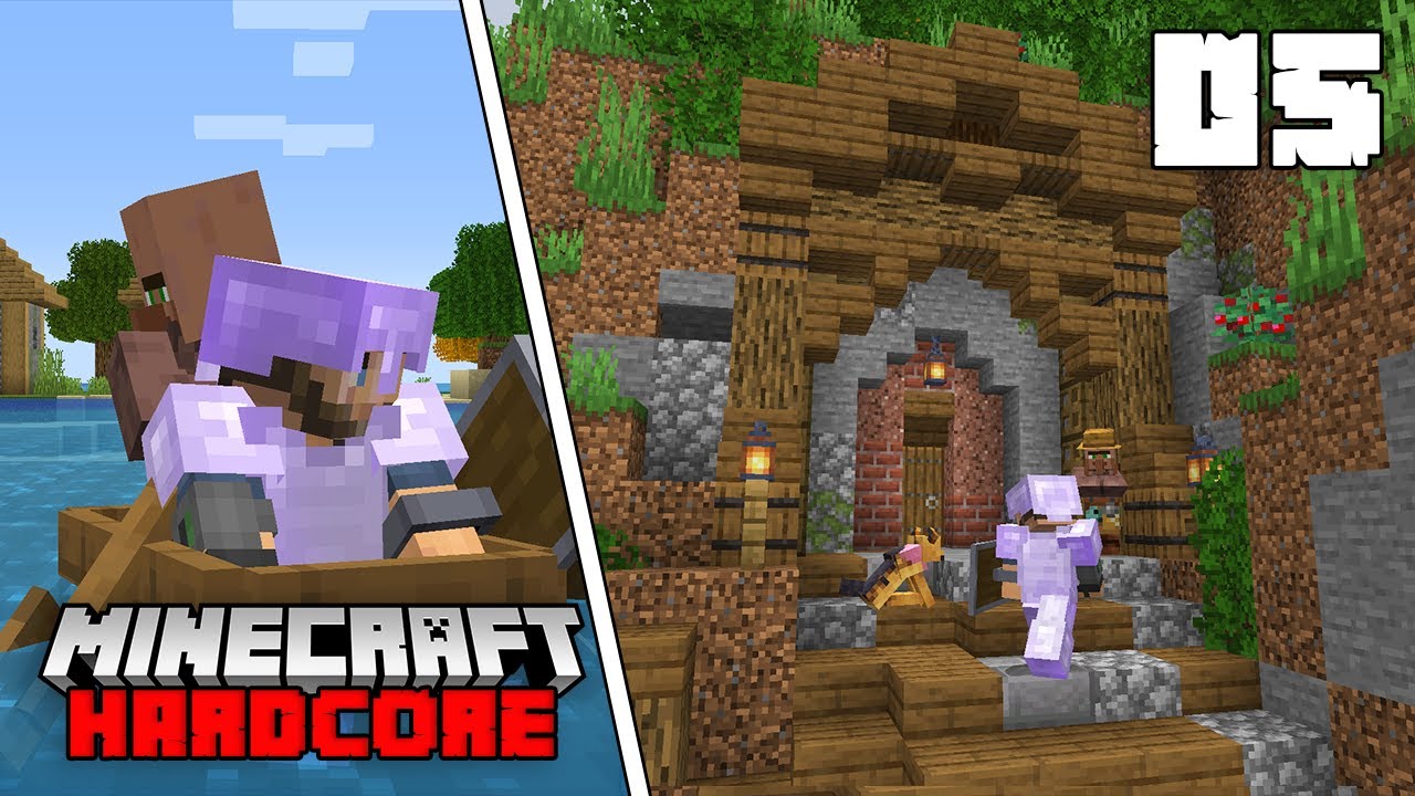 Minecraft Hardcore Let S Play The Mine Entrance Episode 5 Youtube