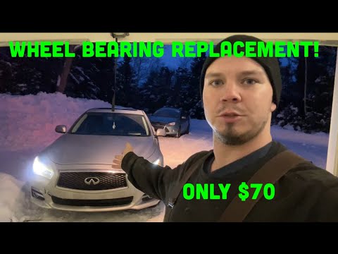 HOW I SAVED $500. DIY WHEEL BEARING REPLACEMENT. INFINITY Q50