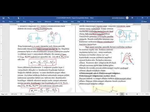 Elektromaqnit rəqsləri və dalğaları mövzu izahı