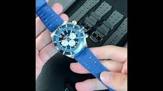 22mm 24mm FKM Rubber Watch Strap For Breitling Chronomat 44mm42mm Men&#39;s Watch