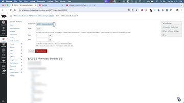 Edit Section Name in Canvas