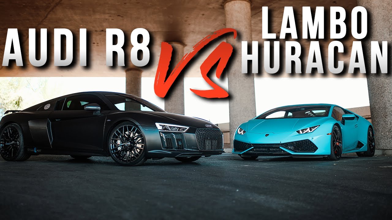 Lamborghini Races An Audi R8 | Supercar Race