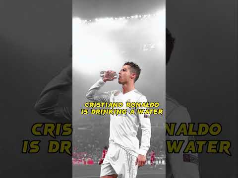 Cristiano Ronaldo drinking