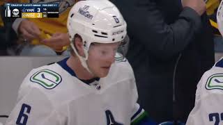 Brock Boeser 3-3 Game-Tying Goal, R1G4 vs Predators (Apr. 28, 2024) (ALL CALLS)