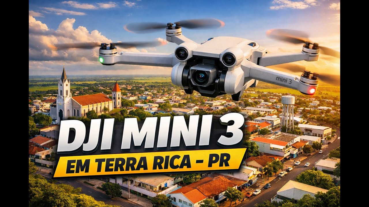 DJI Mini 3 revela Terra Rica – Paraná do alto