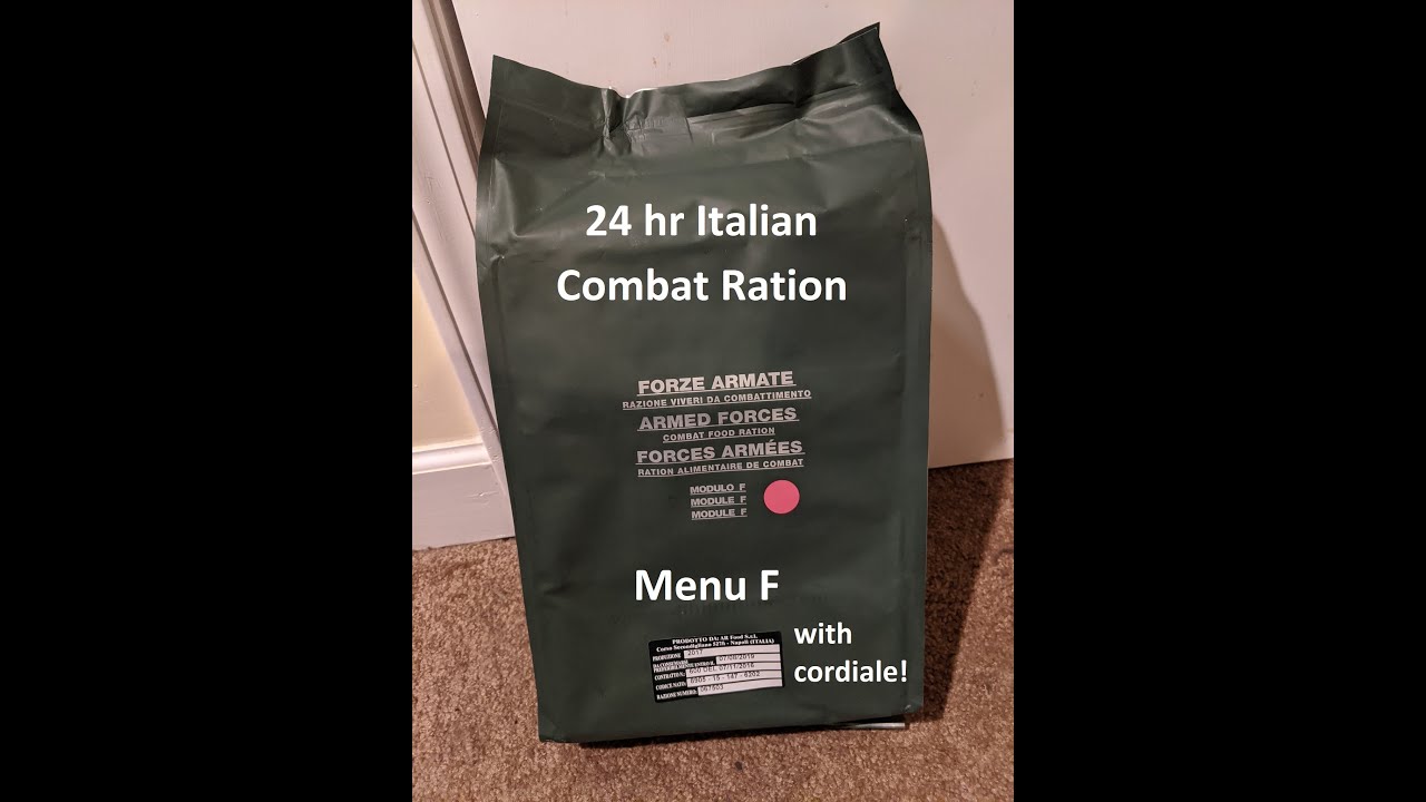 2017 24 Hour Italian Combat Ration Module F Review And Taste Test 4k 2017 24 Hour Italian Combat Ration Module F Review And Taste Test 4k