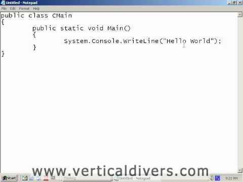 Hello World Example in C# - YouTube