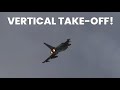 RAF Typhoons at Coningsby  [Part 1] Vertical Take-Off at 3:24:30