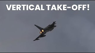 RAF Typhoons at Coningsby  [Part 1] Vertical TakeOff at 3:24:30