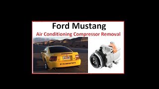 Ford Mustang Air conditioning compressor removal