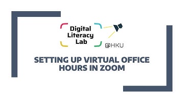 Set up virtual office hours in Zoom