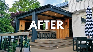 EPIC Poolside Deck Build - Start to Finish Build Time Lapse