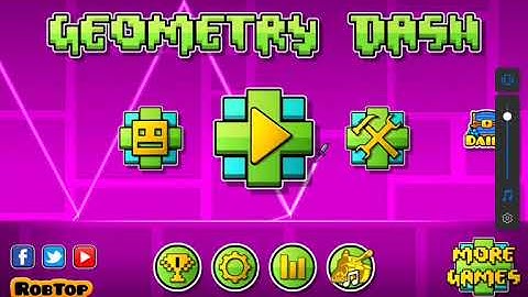 Geometry Dash - Gameplay Walkthrough Part 1 Tutorial (IOS, Android)